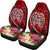 Polynesian Car Seat Covers - Turtle Plumeria Red Color - Polynesian Pride