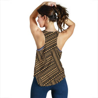 Polynesian Nation Gold Women's Racerback Tank Top - Polynesian Pride
