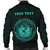 Hawaii Kakau Polynesian Coat Of Arms Personalized Men's Bomber Jacket - Turquoise - Polynesian Pride