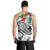 Wallis and Futuna Polynesian Men's Tank Top - Summer Plumeria (White) - Polynesian Pride