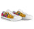 Hawaii Low Top Shoes - Kanaka Maoli With Hibiscus On Polynesian Patterns (YELLOW) - Polynesian Pride