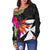 Wallis And Futuna Women's Off Shoulder Sweater - Polynesian Hibiscus Pattern - Polynesian Pride