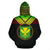 Hawaii Kanaka Maoli All Over Custom Zip up Hoodie Reggae Color - Polynesian Pride