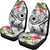 Marshall Islands Polynesian Car Seat Cover - Summer Plumeria (White) - Polynesian Pride