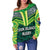 Cook Islands Rugby Women Off Shoulder Sweater - Polynesian Pride