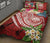 FSM Polynesian Quilt Bed Set - Summer Plumeria (Red) - Polynesian Pride