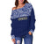 Guam Women's Off Shoulder Sweater - Polynesian Design - Polynesian Pride