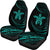 Hawaii Hawaii Turtle Hibiscus Car Seat Covers - Turquoise - Frida Style Universal Fit Turquoise - Polynesian Pride