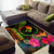 YAP Polynesian Personalised Area Rug - Hibiscus and Banana Leaves - Polynesian Pride