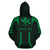 Hawaii Kanaka Polynesian Zip up Hoodie Green - Polynesian Pride