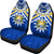 Nauru Rugby Car Seat Covers Symbol Star Polynesian Universal Fit Blue - Polynesian Pride