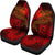 Pohnpei Car Seat Covers - Red Shark Polynesian Tattoo - Polynesian Pride