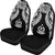 Vanuatu Polynesian Car Seat Covers Pride Seal And Hibiscus Black - Polynesian Pride