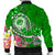 FSM Men's Bomber Jacket - Turtle Plumeria (Green) - Polynesian Pride