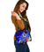 FSM Custom Personalised Shoulder Handbag - Turtle Plumeria (Blue) - Polynesian Pride