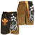 Polynesian Hawaii Men Shorts Gold - Turtle with Hook - Polynesian Pride