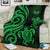 Marshall Islands Premium Blanket - Tentacle Turtle Green - Polynesian Pride