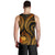 Samoa Polynesian Men Tank Top - Gold Plumeria - Polynesian Pride