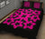 Hawaiian Quilt Bed Set Royal Pattern - Black And Pink - A1 Style - Polynesian Pride