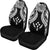 Kosrae Polynesian Car Seat Covers Pride Seal And Hibiscus Black - Polynesian Pride