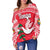 Tonga Women Off Shoulder Sweater Rugby Style - Polynesian Pride