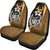 Pohnpei Micronesian Car Seat Covers Gold - Turtle With Hook - Polynesian Pride