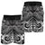 Fiji Men's Shorts - White Shark Polynesian Tattoo - Polynesian Pride