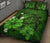 Hawaii Turtle Poly Tribal Quilt Bed Set - Green - Polynesian Pride