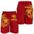 Hawaii Polynesian Men's Shorts - Vintage Polynesian Turtle (Red) - Polynesian Pride