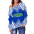 Pohnpei Women's Off Shoulder Sweater - Micronesia Royal Style - Polynesian Pride