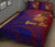 American Samoa Polynesian Custom Personalised Personalized Quilt Bed Set - Bald Eagle (Blue - Red) - Polynesian Pride