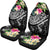 Polynesian American Samoa Car Seat Covers - Summer Plumeria (Black) - Polynesian Pride