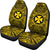 Wallis and Futuna Car Seat Cover - Wallis and Futuna Coat Of Arms Polynesian Gold Black - Polynesian Pride