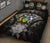 Solomon Islands Polynesian Quilt Bed Set Hibiscus Gray - Polynesian Pride