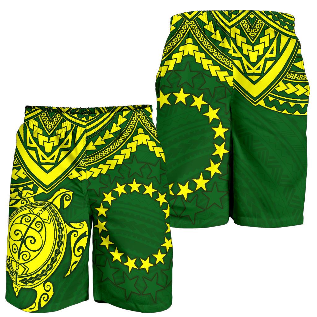 Cook Islands Polynesian Men's Shorts - Polynesian Turtle - Polynesian Pride