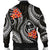 Guam Polynesian Men Bomber Jacket - Black Plumeria - Polynesian Pride