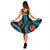 Polynesian Hawaii Midi Dress - Turquoise Plumeria - Polynesian Pride