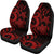 Kosrae Micronesian Car Seat Covers - Red Tentacle Turtle - Polynesian Pride