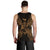 Tonga Polynesian Men Tank Top Map Gold - Polynesian Pride