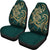 Hawaii Triple Marble Turtle Polynesian Hibiscus Car Seat Covers - AH - Benjamin Style - Green Universal Fit Green - Polynesian Pride