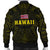 Hawaii Wild Boar Kamapua'a Men's Bomber Jacket - Yellow - Hawaiian Mythology Style - Polynesian Pride