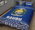 Nauru Quilt Bed Set - Nauru Coat Of Arms Polynesian Tattoo Blue Fog Style - Polynesian Pride