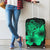 Hawaii Hibiscus Luggage Cover - Turtle Map - Pastel Green - Polynesian Pride