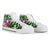 Northern Mariana Islands High Top Shoes White - Turtle Plumeria Banana Leaf - Polynesian Pride