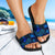 Samoa Sandals - Turtle Hibiscus Pattern Blue - Polynesian Pride