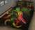 Palau Polynesian Quilt Bed Set - Turtle With Blooming Hibiscus Reggae - Polynesian Pride