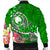 Pohnpei Men's Bomber Jacket - Turtle Plumeria (Green) - Polynesian Pride