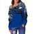 Marshall Islands Polynesian Women's Off Shoulder Sweater - Tattoo Pattern - Polynesian Pride