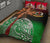 Vanuatu Quilt Bed Set Polynesian Palm Tree Flag - Polynesian Pride