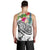 Polynesian American Samoa Men's Tank Top - Summer Plumeria (White) - Polynesian Pride